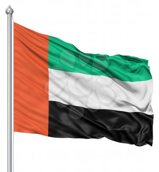 Royalty Free Clipart Image of the United Arab Emirates Flag