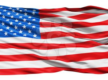 Royalty Free Clipart Image of an American Flag