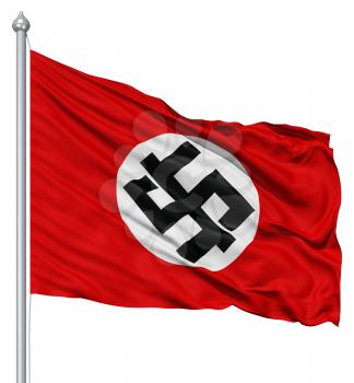 Royalty Free Clipart Image of a Nazi Flag