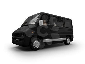 Royalty Free Clipart Image of a Van