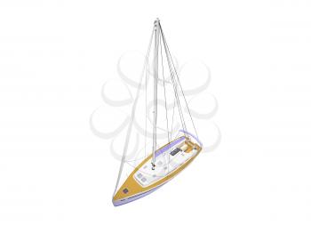 Royalty Free Clipart Image of a Boat