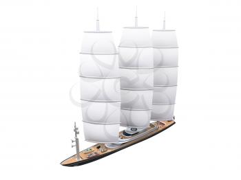 Royalty Free Clipart Image of a Boat