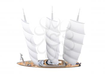 Royalty Free Clipart Image of a Boat