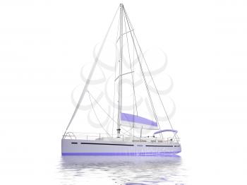 Royalty Free Clipart Image of a Boat