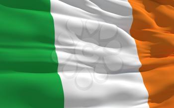 Royalty Free Clipart Image of the Flag of Ireland