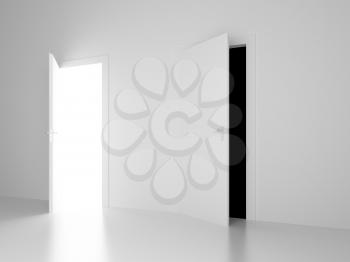 Royalty Free Clipart Image of Doorways