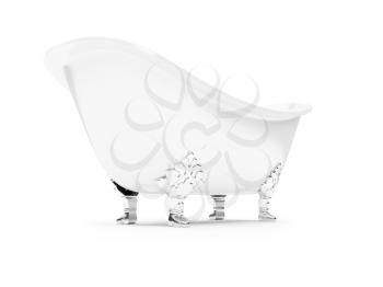 Royalty Free Clipart Image of a Bathtub