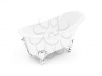 Royalty Free Clipart Image of a Bathtub