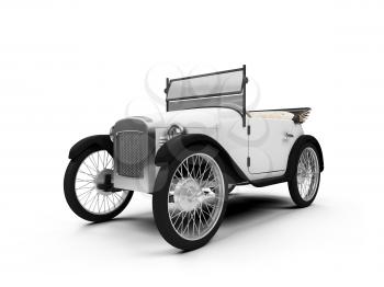 Royalty Free Clipart Image of an Antique Car