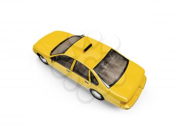 Royalty Free Clipart Image of a Taxi