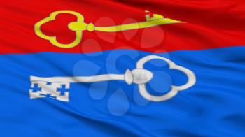 Pietrykau City Flag, Country Belarus, Closeup View, 3D Rendering