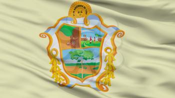 Manaus City Flag, Country Brasil, Closeup View, 3D Rendering