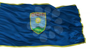 Zepce City Flag, Country Bosnia Herzegovina, Isolated On White Background, 3D Rendering