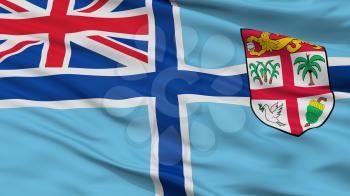 Civil Air Ensign Of Fiji Flag, Closeup View, 3D Rendering