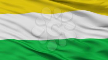 Cerete City Flag, Country Colombia, Cordoba Department, Closeup View, 3D Rendering