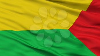 Chinchina City Flag, Country Colombia, Caldas Department, Closeup View, 3D Rendering