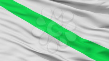 Fomeque City Flag, Country Colombia, Cundinamarca Department, Closeup View, 3D Rendering