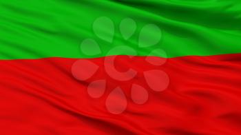 Sac Fox Iowa Indian Flag, Closeup View, 3D Rendering