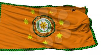 Cherokee Nation Indian Flag, Isolated On White Background, 3D Rendering