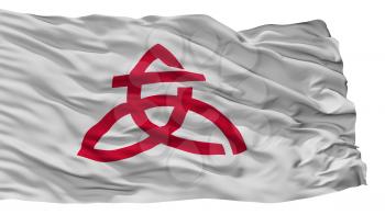 Atsugi City Flag, Country Japan, Kanagawa Prefecture, Isolated On White Background, 3D Rendering
