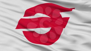 Chigasaki City Flag, Country Japan, Kanagawa Prefecture, Closeup View, 3D Rendering