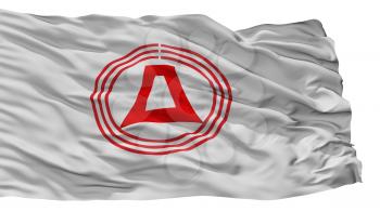 Fujimi City Flag, Country Japan, Saitama Prefecture, Isolated On White Background, 3D Rendering