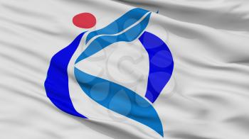Ichikikushikino City Flag, Country Japan, Kagoshima Prefecture, Closeup View, 3D Rendering