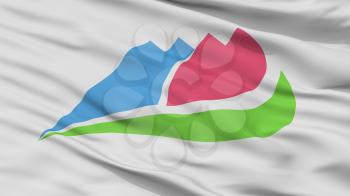 Ina City Flag, Country Japan, City Prefecture, Closeup View, 3D Rendering