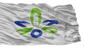 Kitanagoya City Flag, Country Japan, Aichi Prefecture, Isolated On White Background, 3D Rendering