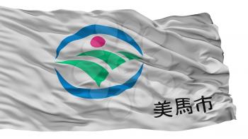 Mima City Flag, Country Japan, Tokushima Prefecture, Isolated On White Background, 3D Rendering