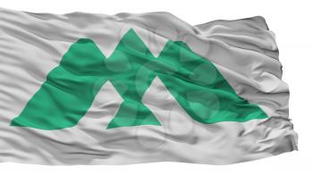 Myoko City Flag, Country Japan, Nigata Prefecture, Isolated On White Background, 3D Rendering