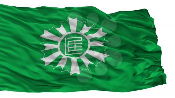Nisshin City Flag, Country Japan, Aichi Prefecture, Isolated On White Background, 3D Rendering