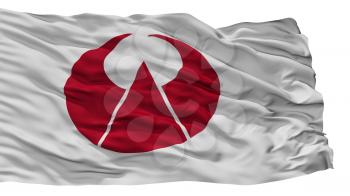 Ogori City Flag, Country Japan, Fukuoka Prefecture, Isolated On White Background, 3D Rendering