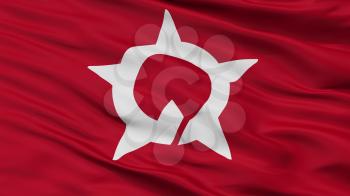 Ono City Flag, Country Japan, Fukui Prefecture, Closeup View, 3D Rendering
