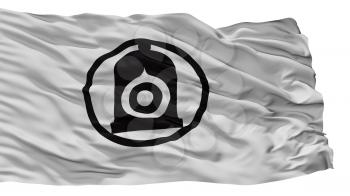 Shiroishi City Flag, Country Japan, Miyagi Prefecture, Isolated On White Background, 3D Rendering