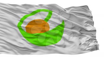 Shobara City Flag, Country Japan, Hiroshima Prefecture, Isolated On White Background, 3D Rendering
