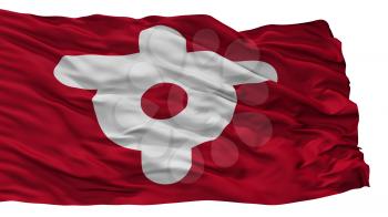 Sunagawa City Flag, Country Japan, Hokkaido Prefecture, Isolated On White Background, 3D Rendering