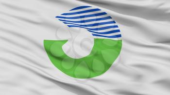 Tahara City Flag, Country Japan, Aichi Prefecture, Closeup View, 3D Rendering