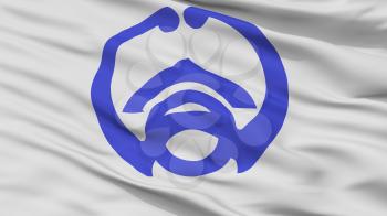 Takahama City Flag, Country Japan, Aichi Prefecture, Closeup View, 3D Rendering