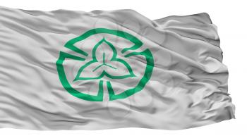 Tokorozawa City Flag, Country Japan, Saitama Prefecture, Isolated On White Background, 3D Rendering
