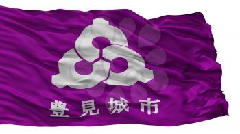 Tomigusuku City Flag, Country Japan, Okinawa Prefecture, Isolated On White Background, 3D Rendering