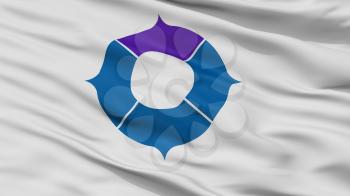 Toyonaka City Flag, Country Japan, Osaka Prefecture, Closeup View, 3D Rendering