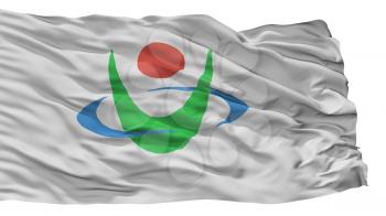Uwajima City Flag, Country Japan, Ehime Prefecture, Isolated On White Background, 3D Rendering