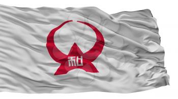 Yamato City Flag, Country Japan, Kanagawa Prefecture, Isolated On White Background, 3D Rendering