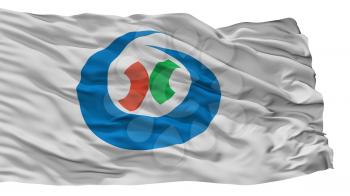 Yatsushiro City Flag, Country Japan, Kumamoto Prefecture, Isolated On White Background, 3D Rendering