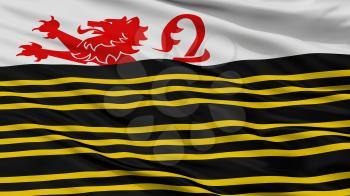 Eersel City Flag, Country Netherlands, Closeup View, 3D Rendering