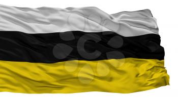 Tarnowskie Gory City Flag, Country Poland, Isolated On White Background, 3D Rendering