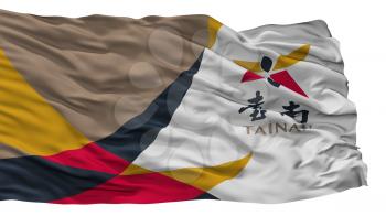 Tainan City Flag, Country Taiwan, Isolated On White Background, 3D Rendering