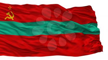 State City Flag, Country Transnistria, Isolated On White Background, 3D Rendering