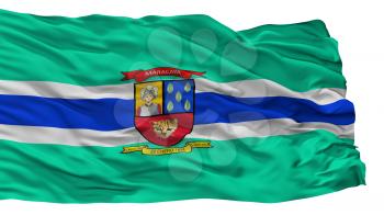 Maracay City Flag, Country Venezuela, Isolated On White Background, 3D Rendering